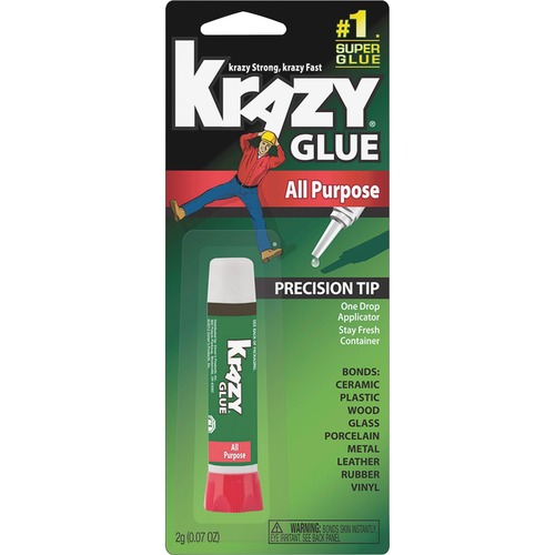 All Purpose Krazy Glue, 0.07 oz, Dries Clear